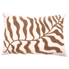 HOLA 和樂家居 查莉繡花腰枕套 150g, 葉子 150g, 1個