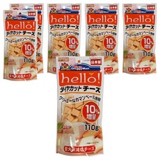 DoggyMan 多格漫 犬用Hello角切塊 零食, 起司, 110g, 6包