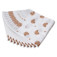 babybear 嬰幼兒印花手帕 10入