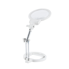 MEO 高倍率放大鏡 放大鏡 LED 折疊式支架放大鏡, 白色, 1個