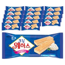 해태제과 크림 웨하스, 50g, 15개