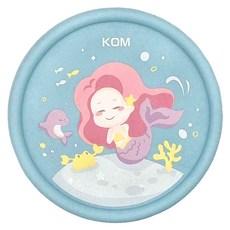 KOM 兒童隔熱餐碗附匙, 美人魚, 13 x 5.5 cm, 1組