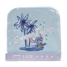 Disney 迪士尼 3 Size保鮮盒組 史迪奇, 3個容器 + 3個蓋子, 1組