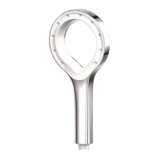 環形增壓蓮蓬頭 12 x 25 x 3cm, 3個, 金鑽銀色