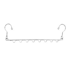 G218不鏽鋼8孔衣架, 銀色