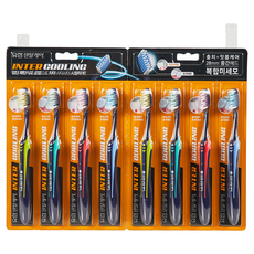 유한덴탈케어 인터쿨링 복합미세모 칫솔, 8개입, 1개