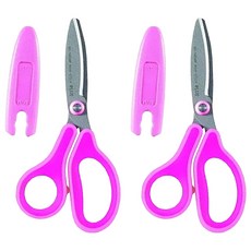 plus 兒童30度弧線剪刀, 粉色, 2支