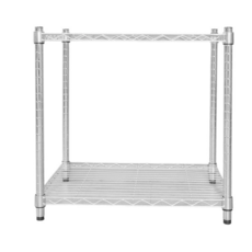 dayneeds 日需百備 輕型烤漆二層架 鐵力士架 收納層架 鞋架 展示架 層架 鐵架, 電鍍, 2層