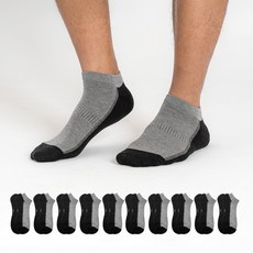 에이원패션 남성용 실속형 투칼라 스니커즈 양말 10켤레