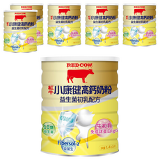 RED COW 紅牛 小康健高鈣奶粉 益生菌初乳配方, 1.4kg, 6罐