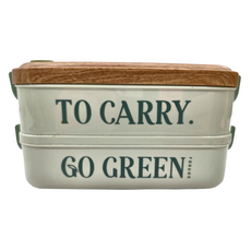 FORUOR FU TOGO 森沐 雙層餐盒 綠色 FU-HJJ635G PP材質 304不鏽鋼內盒, 1個