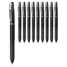 Zebra Clip-on Slim Soft 3C 3 色筆 0.7mm, 黑色, 10個