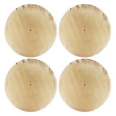 Saenghwalgongsik 復古餐墊 4入, 38cm, 金色, 4個