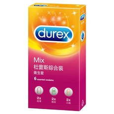 DUREX 杜蕾斯 綜合裝保險套 6個, 1盒