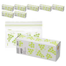 [쿠팡수입] 니토리 더블 지퍼백 그레이프 SS 44매, 8세트