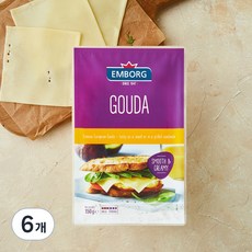 엠보그 고다 슬라이스 치즈, 150g, 6개, 1개입