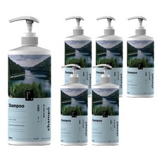 일상팩토리 약산성 네이쳐 퍼퓸 샴푸 베이비 파우더 향, 6개, 1L