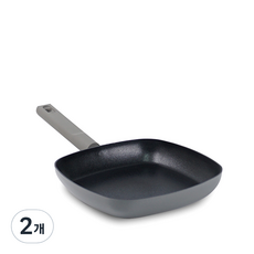 키친아트 인덕션 뷰티컬렉션 IH 사각 프라이팬, 24.5cm, 2개