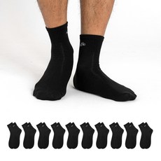 에이원패션 남성용 실속형 로고 미니 중목 양말 10켤레