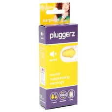 Pluggerz 安靜耳塞 聲音濾波器 可重複使用 帶收納盒, 2副, 1盒
