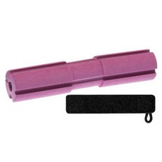 釣魚竿保護套+固定帶組, 粉色（安道爾）