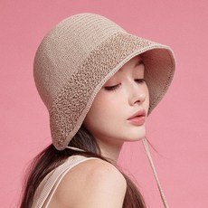 whitesands 紙編紋理抽繩軟帽 奧黛麗