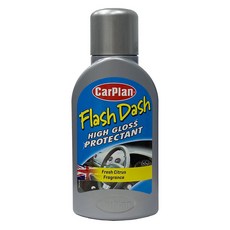 CarPlan 卡派爾 Flash Dash 高光保護劑，儀錶板、門邊飾板清潔蠟，柑橘香，375ml, 1罐