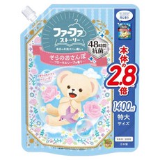 熊寶貝 繪本系列衣物柔軟精 48小時抗菌, 1.4L, 1包, 花香皂香