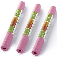 Market Plan EVA彩色抽屜防水墊 3入, 粉色