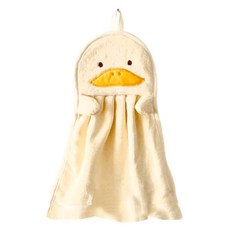 黃色小鴨 動物擦手巾 4入 36cm x 25cm, 1組