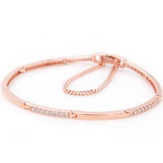 라울스톤 여성용 슬림 원 라인 큐빅 체인 패션 팔찌 JR270