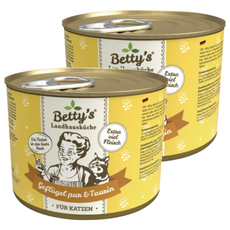 Betty's 蓓蒂奶奶 家禽肉 貓咪主食罐 適合12月以上成貓, 200g, 2罐