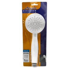 Advans 善水 簡約單功能蓮蓬頭, 1段式 ABS塑料, 1個, HS1010