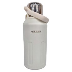 AWANA 手提彈蓋保溫瓶副背帶 10.5 x 32cm, 灰色, 1.5L, 1個