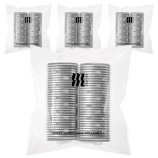 MERZY 熱傳導髮捲 前瀏海 大型捲髮器 106*40mm 2入, 混合色, 4個