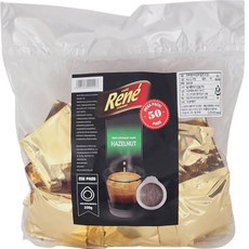 Rene 咖啡機適用榛果咖啡包, 50包, 7g, 1袋