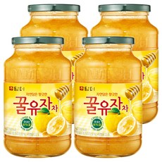 담터 꿀유자차, 1kg, 4개, 1개입