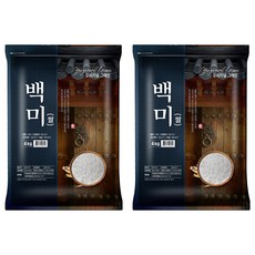 오리지널그레인 2025년산 햅쌀 백미, 상등급, 4kg, 2개