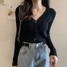 PEONIST 女款修身針織開襟衫