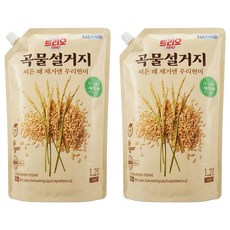 Trio 穀物蔬果碗盤洗潔精補充包 糙米, 1.2L, 2包