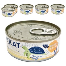 O'KAT 美喵人生 美妙肉泥 貓罐頭, 鮪魚 + 雞肉, 80g, 6罐