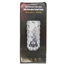 夢幻16色 動態變換水波紋水晶燈 -E, 直徑9*高度20cm USB充電觸摸燈