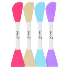 BELOTTY 雙頭矽膠面膜刷 面膜刷 A款, 4個, 隨機出貨