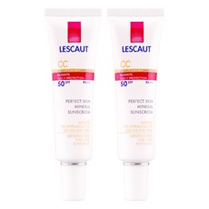 LESCAUT 蕾斯卡歐 礦采無瑕防曬隔離霜SPF50, 30ml, 2入