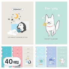 YOUNG ART 小學1-2年級無主題17行筆記本, 隨機出貨, 40入