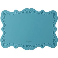 VBC CASA 方形矽膠餐墊, 巴洛克藍, 400mm x 260mm x h 3mm, 1個