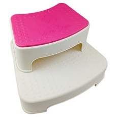 베베솜 2단 유아 디딤대, 바닐라 마젠타 + 바닐라, 1개