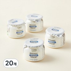 상하목장 유기농 그릭요거트 무가당 플레인, 80g, 20개
