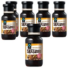 청정원 전통 돼지갈비양념, 280g, 6개