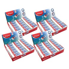 Maped 潔淨黏屑塑膠擦 小 Set 36入, 無毒好擦, 單色, 4盒